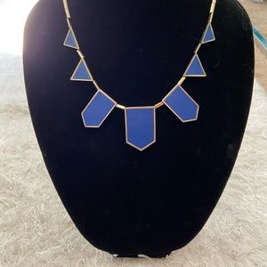 House of Harlow Blue Gold station necklace